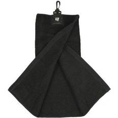 Black Towels Masters Tri Fold Guest Towel Black (42x17cm)