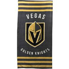 Northwest NHL 620 Knights Stripes Bath Towel Black, Gray, Brown, Gold