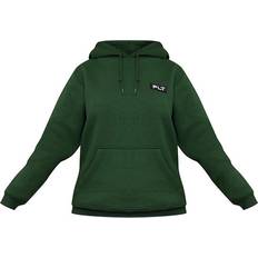 PrettyLittleThing Logo Badge Detail Oversized Hoodie - Forest Green