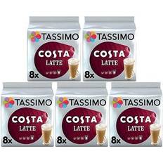 Drinks Tassimo Costa Latte Coffee 2000g 16pcs 5pack