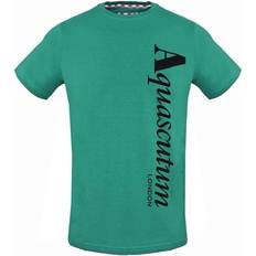 Aquascutum Vertical Logo T-shirt - Green