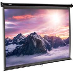 Projector Screens VonHaus 80-Inch Pull-Down Projector Screen
