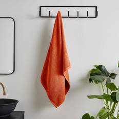 Multi Coloured Towels Catherine Lansfield Quick Dry Plain Dye Guest Towel Orange