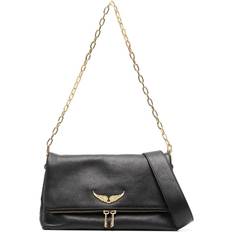 Zadig & Voltaire Womens Noir Gold Rocky Grained-leather Cross-body bag 1 Size