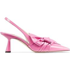 Jimmy Choo Womens Candy Pink Elinor Bow-embellished Slingback Leather Courts Eur Women