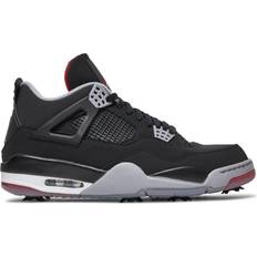 Nike Black Golf Shoes Nike Air Jordan 4 Golf M - Black/Fire Red/Cement Grey/White