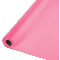 Creative Converting Candy Pink Plastic Banquet Roll 100ft x 40in