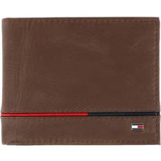Tommy Hilfiger Men's Leather Leif RFID Bifold Wallet with Flip ID