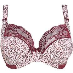 Pink - Women Clothing Elomi Lucie Printed Plunge Wired Bra