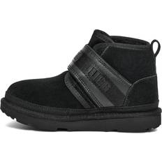 UGG Neumel Snapback Boot for Kids in Black, 13, Leather