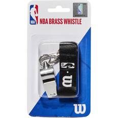 Basketball Wilson Nba Brass Whistle With Lanyard, Grey, Unisex, Basketball Gear, WTBA5000NBA