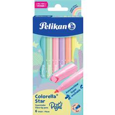 Pink Touch Pen Pelikan 6 Colorella Star C302 PASTELL Filzstifte farbsortiert