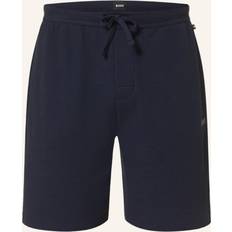 Hugo Boss Cotton Shorts Hugo Boss Waffle Pajama Shorts - Dark Blue