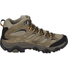 Beige - Men Hiking Shoes Merrell Moab 3 Mid GTX M - Pecan