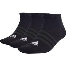 Adidas Men Underwear adidas Thin and Light Sportswear Low-Cut Socks 3-pack - Black/White