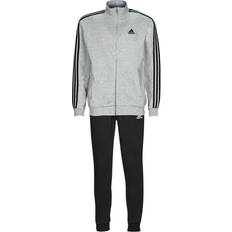 Adidas Cotton Jumpsuits & Overalls adidas Basic 3-Stripes French Terry Track Suit - Medium Grey Heather/Black
