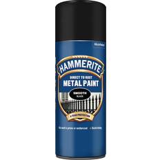 Hammerite Black Paint Hammerite Direct to Rush Smooth Finish Metal Paint Black 0.4L