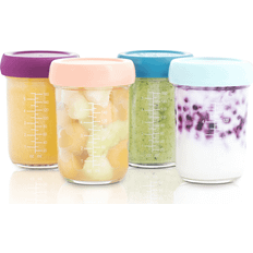 Babymoov Baby Food Containers & Milk Powder Dispensers Babymoov Glass Babybols Food Storage Set