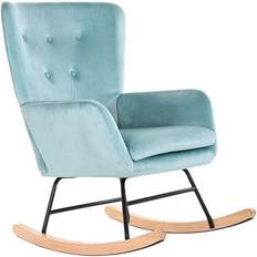 Blue Rocking Chairs Dkd Home Decor Natural Rocking Chair