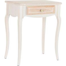 Dkd Home Decor 60 Natural Wood White MDF Console Table