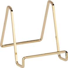 Gold Notice Boards TRIPAR 4 Metal Brass Plated Square Wire Plate