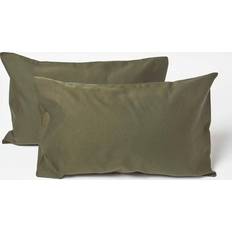 Homescapes Linen Pillow Case Green