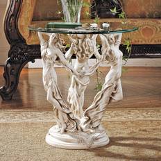 Design Toscano The Muses Glass-Topped Small Table