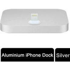 Aquarius Aluminium Phone Dock Compatible with Eight-Pin Devices Silver