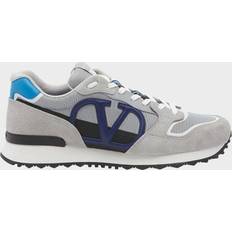 Valentino Garavani Men's VLogo Pace Textile Runner Sneakers GREY/BLUE 13D US