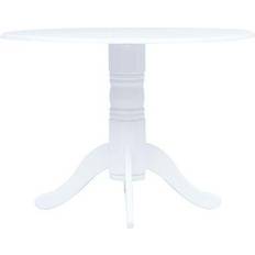 vidaXL Solid Rubber Wood Dining Table 106cm