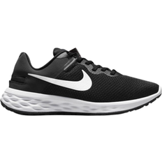 Fabric - Women Sport Shoes Nike Revolution 6 FlyEase Next Nature W - Black/Dark Smoke Grey/Cool Grey/White