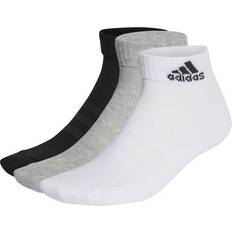 adidas Cushioned Sportswear Ankle Socks 3-pack - Medium Grey Heather/White/Black