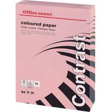 Office Depot Office Papers Office Depot Coloured Card Pink A4 160gsm Pack
