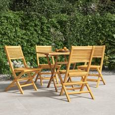 vidaXL Folding Garden Chairs Wood Teak