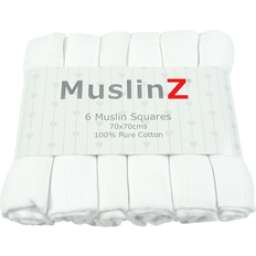 MuslinZ 6 Pack White Squares
