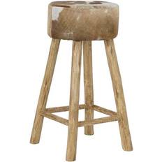 Brown Seating Stools Dkd Home Decor Natural Wood Brown Seating Stool