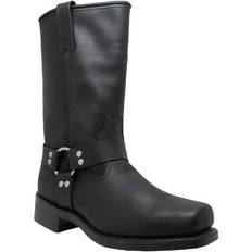 48 ½ Ankle Boots Men Harness Boot Black