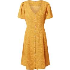 Polka Dots - Women Dresses Only Sonja Life Short Dress - Yellow