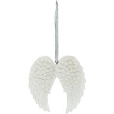 Something Different Small White Angel Feather Double Christmas Tree Ornament