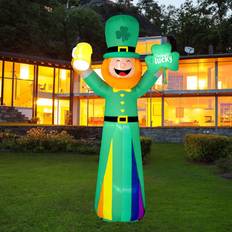 St. Patrick's Day Inflatable Decorations Fun Little Toys Nifti Nest 88 Ft St Patrick Leprechaun Inflatable, St Patrick Blow Up Yard Decorations With Led Lights For Lucky Day Outdoor Yard Garden
