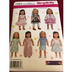 Simplicity 1484 sewing pattern doll's clothes size 18 inches
