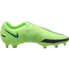 Faux Leather - Multi Ground (MG) Football Shoes Nike Phantom GT Academy MG - Lime Glow/Aquamarine