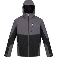 Polyamide Rain Clothes Regatta Men's Wentwood VII Waterproof Jacket - Dark Grey Black
