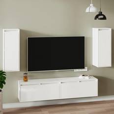 vidaXL white, Wood Pine Wall Cabinet