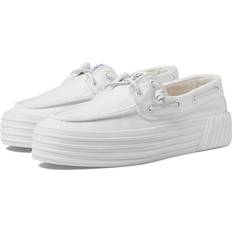 White Boat Shoes Sperry Top-Sider Crest Boat Platform Women's White