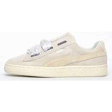 Puma Suede Heart Womens Girls Silver Leather archived