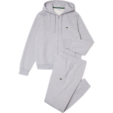 Solid Colours Jumpsuits & Overalls Lacoste Men's Hooded Tracksuit - Heather Grey
