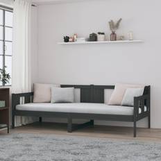 vidaXL Tagesbett Grau Massivholz Sofa