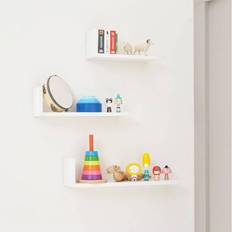 Grey Shelfs Kid's Room Tutti Bambini Rio Set of Three L-Shaped Wall