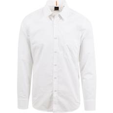 Hugo Boss M - Men Shirts HUGO BOSS Poplin Regular Fit Shirt - White